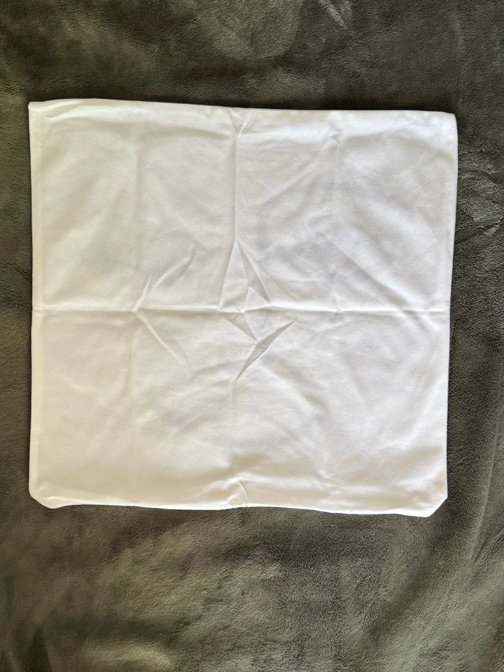 White Decorative Face Pillow Cover with Black Line Art